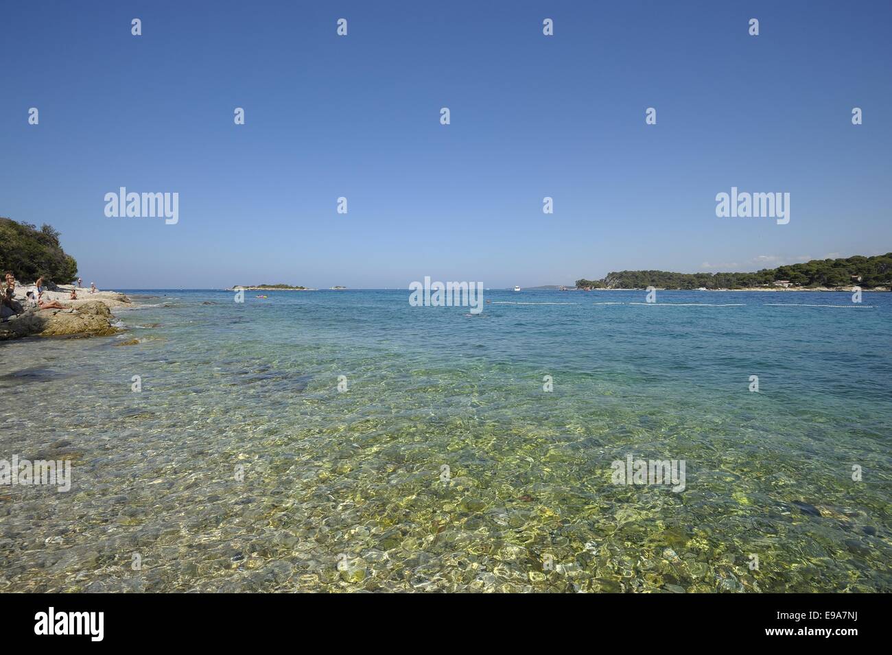 Rote Insel (Kroatien) Stockfoto