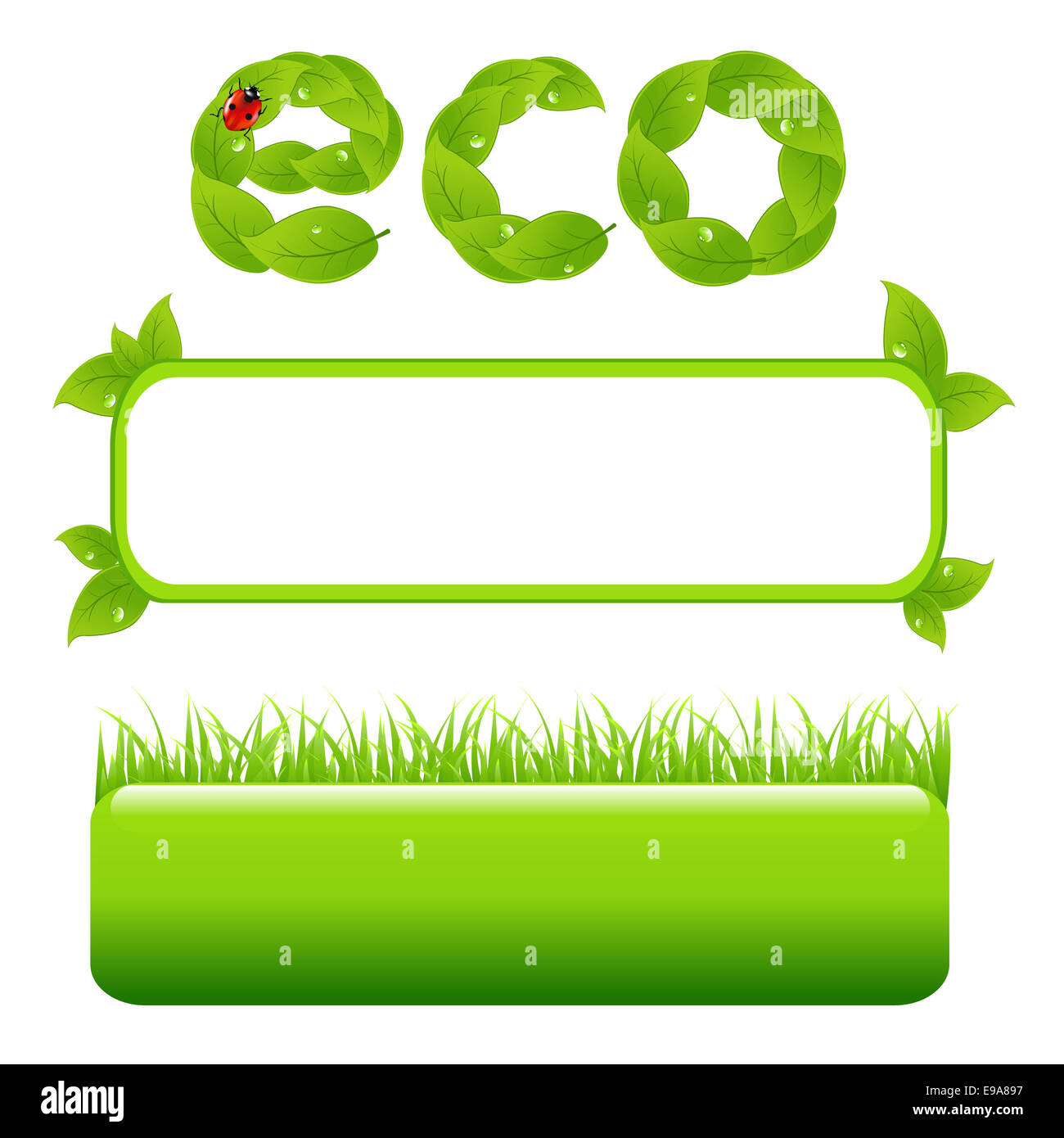 Eco-Design-Elemente Stockfoto