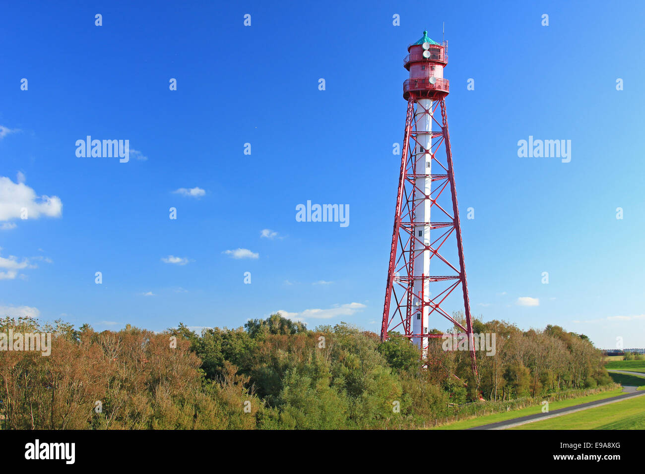 Leuchtturm Campen, Nordsee, Deutschland Stockfoto