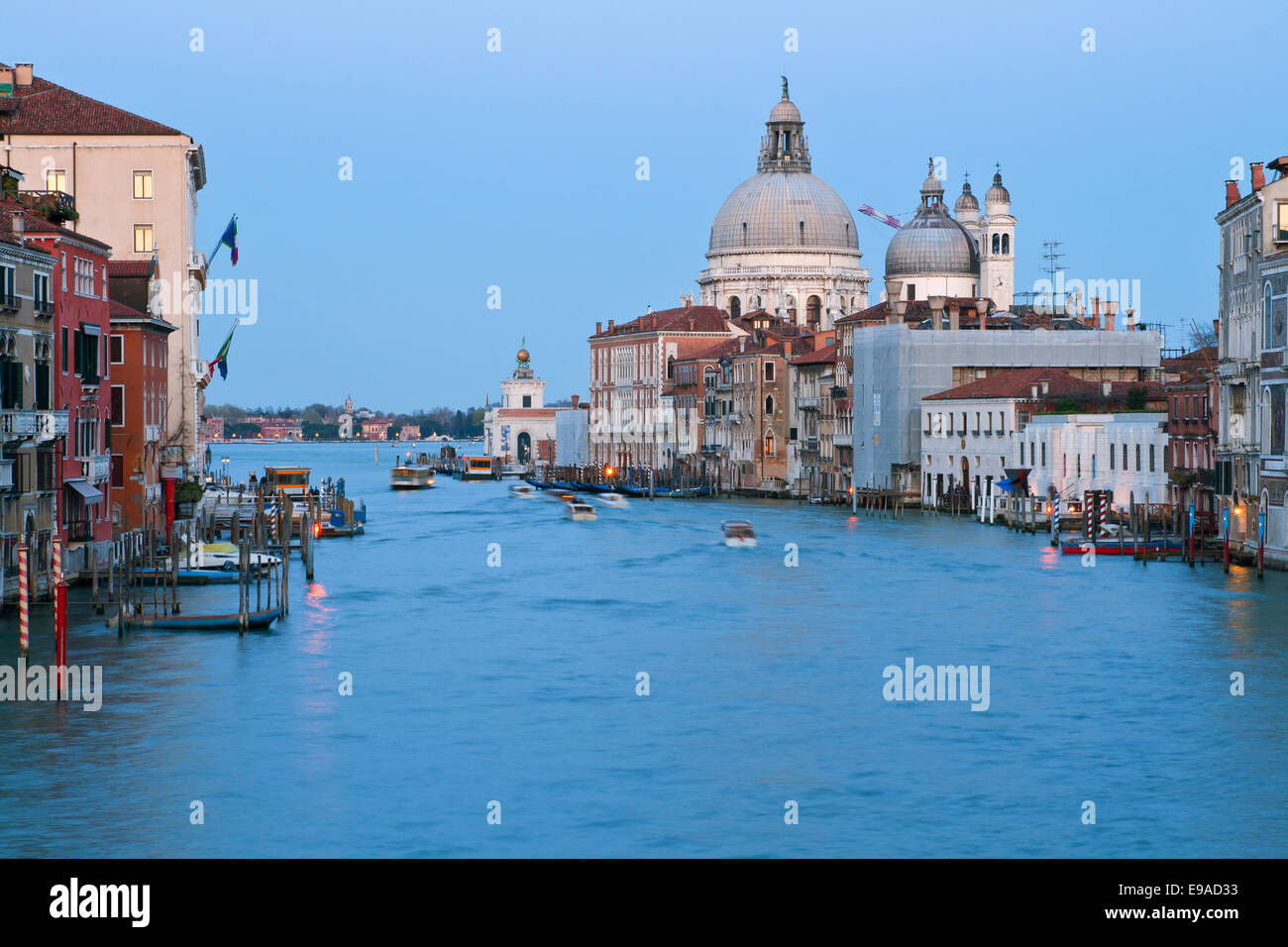 Canal Grande in Venedig Italien Abend Stockfoto