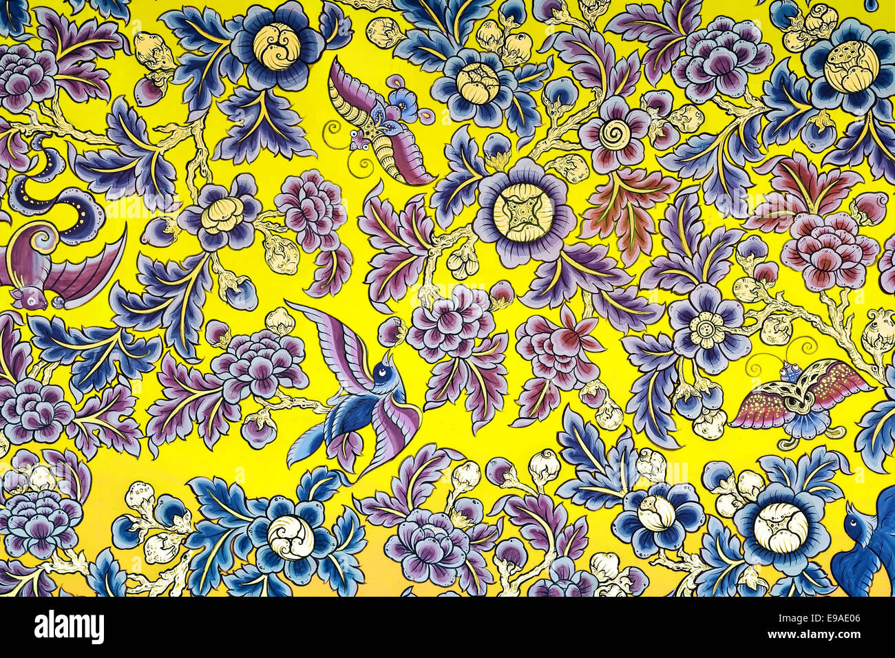 Thailändische chinesische traditionelle Farbe Stockfoto