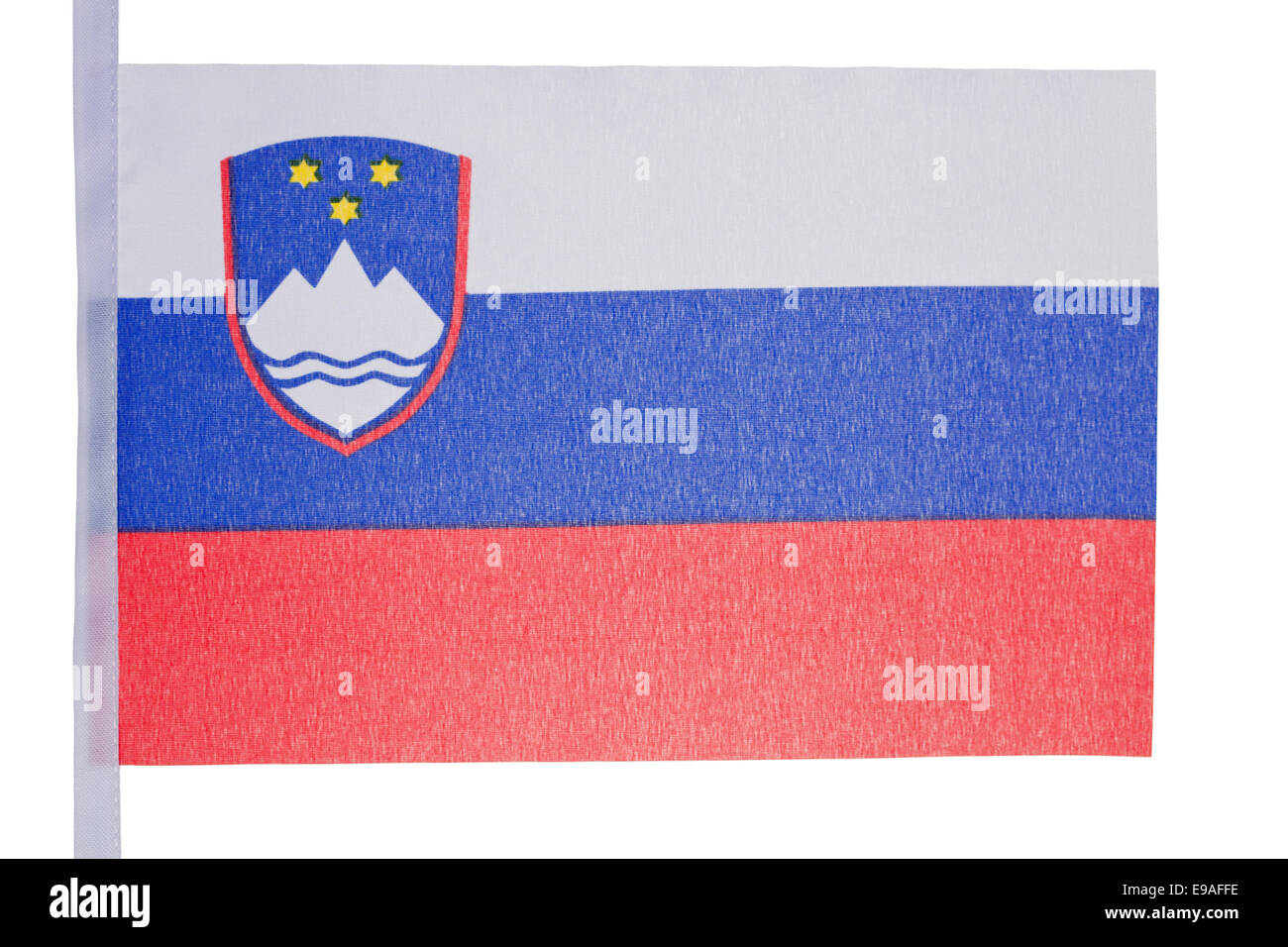 Slowenische Flagge Stockfoto