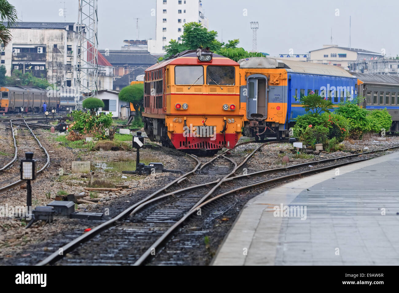Diesel locomotive Zug Stockfoto