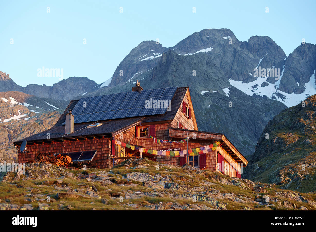 Adolf Noßberger Hütte, Hütte, Hohe Tauern oder Nationalpark Hohe Tauern, Kärnten, Österreich Stockfoto