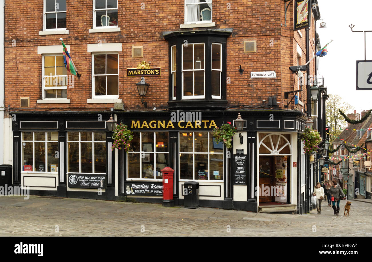 Magna Carta Pub in Lincoln, England. Stockfoto