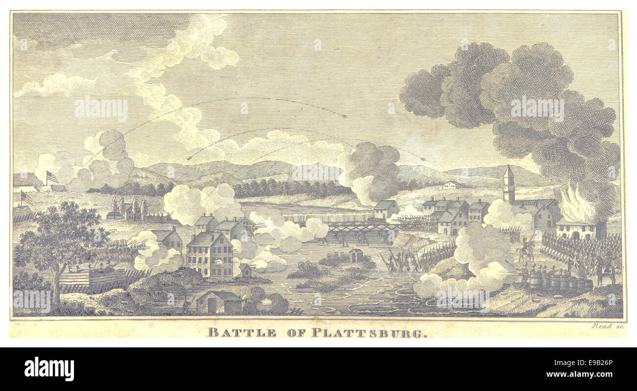 KIMBALL1816 Schlacht von Plattsburg Stockfoto