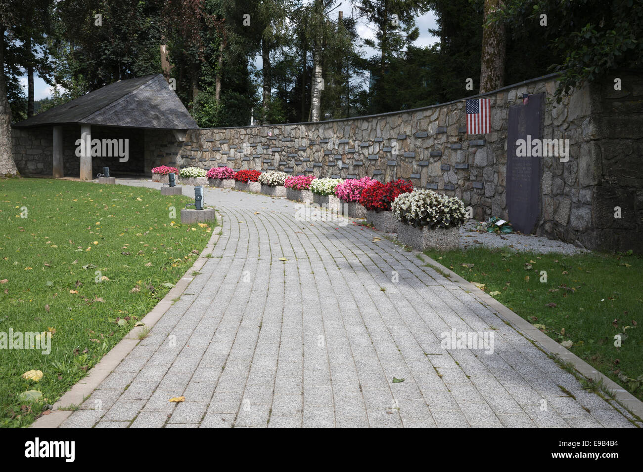 Denkmal für die 84 getötet amerikanische Kriegsgefangene Stockfoto