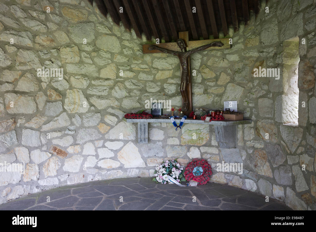 Krypta am Denkmal der 84 getötet amerikanische Kriegsgefangene Stockfoto