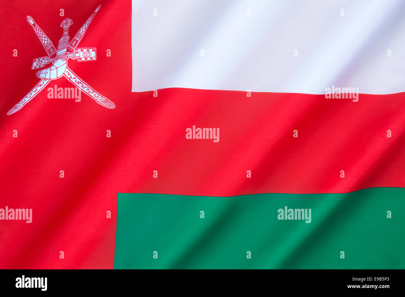 Flagge Oman Stockfoto