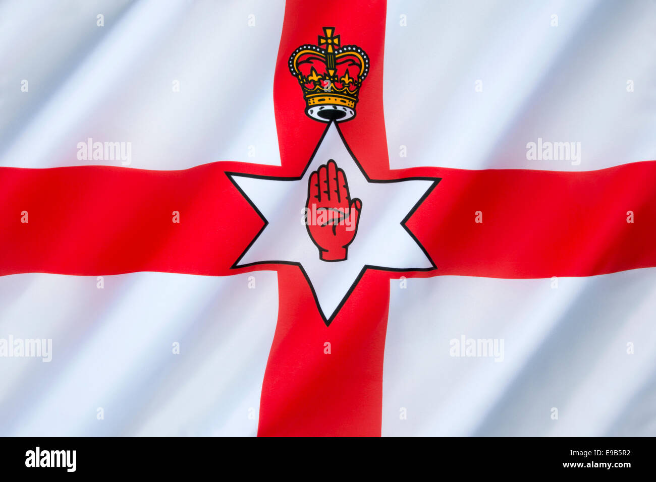 Flagge des Northern Ireland - Vereinigtes Königreich Stockfoto