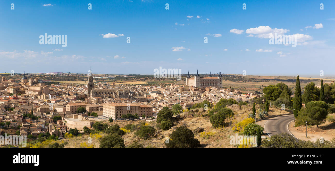 Panorama von Toledo, Spanien Stockfoto