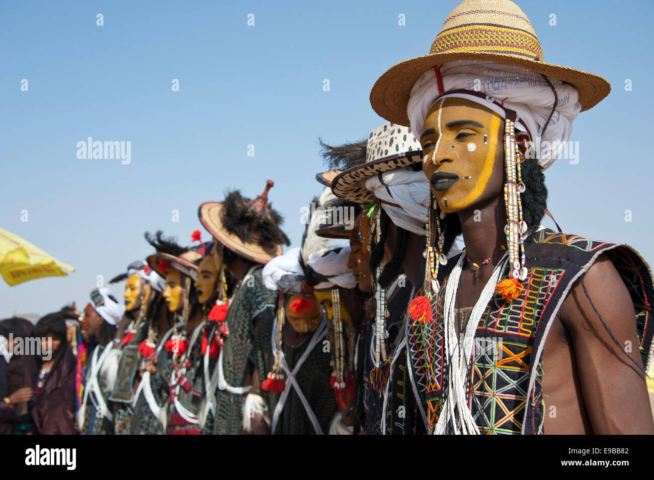 Wodaabe Peul die Cure Salée Festival in Niger Stockfoto