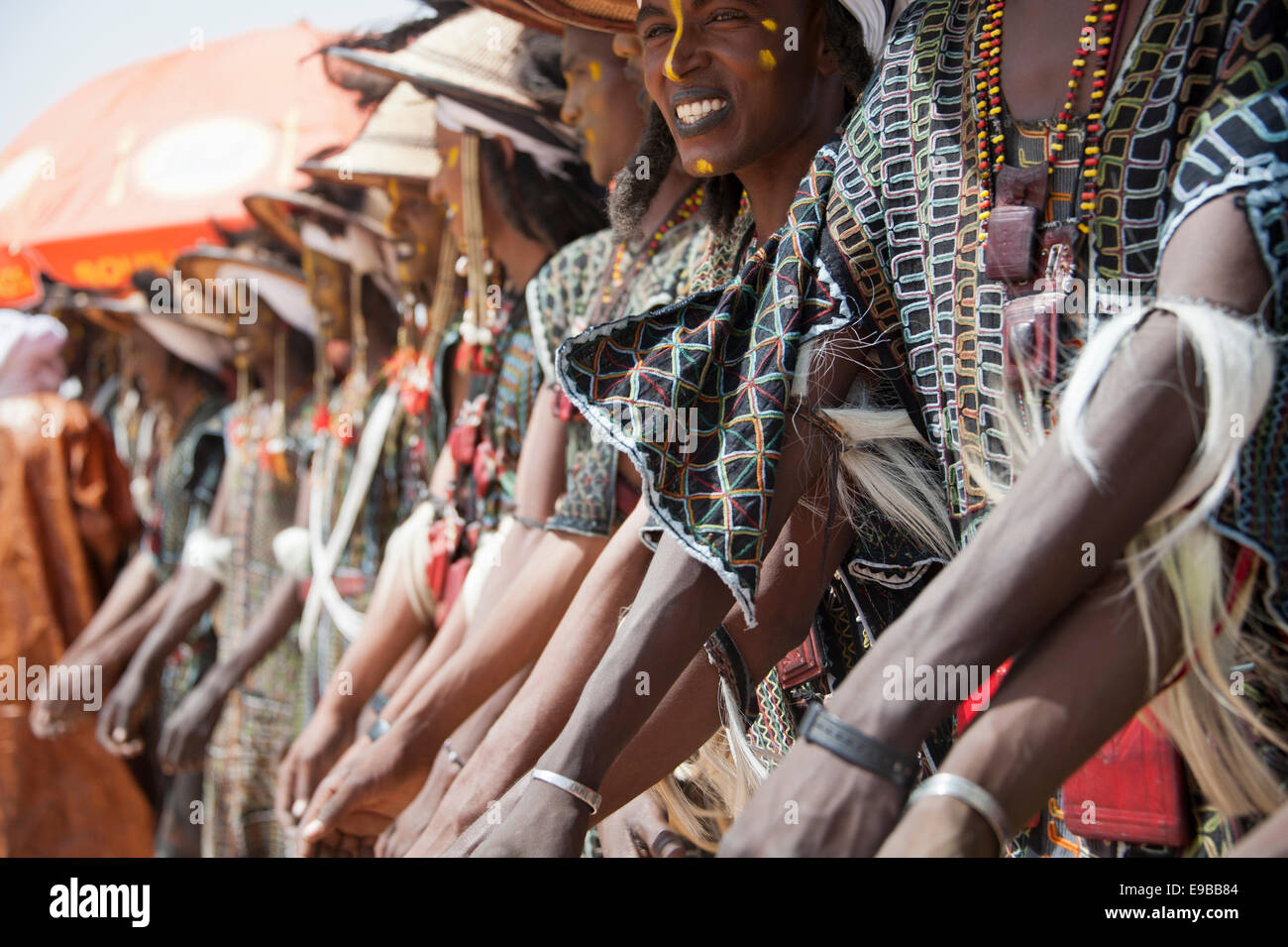 Wodaabe Peul die Cure Salée Festival in Niger Stockfoto