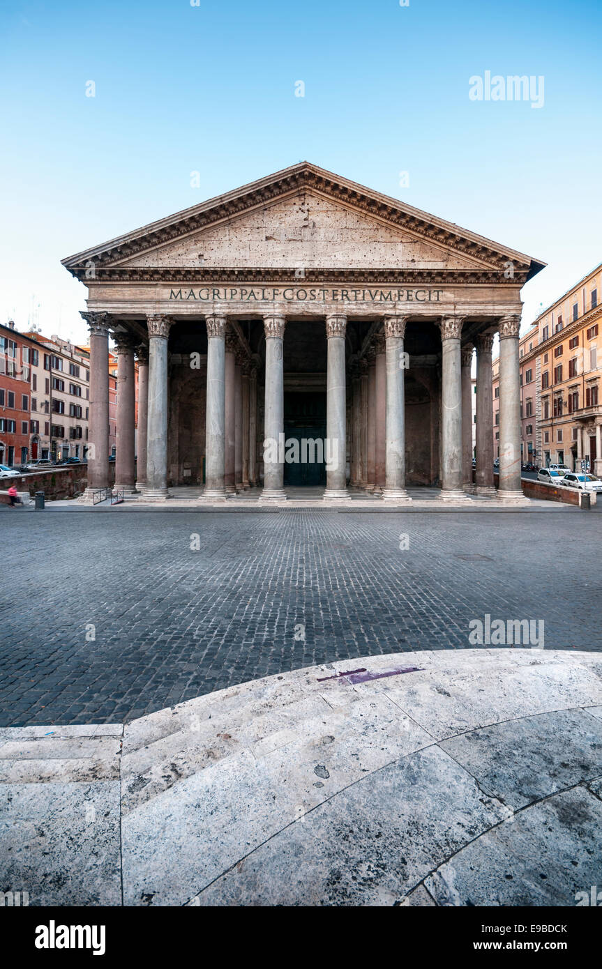 Pantheon in der Morgendämmerung, Rom, Italien. Stockfoto