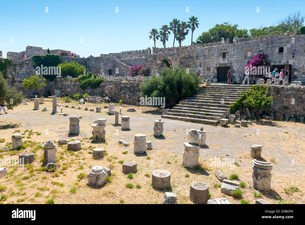 Nerantzia oder Saint John Ritter Burg in Kos, Insel Kos, Griechenland Stockfoto