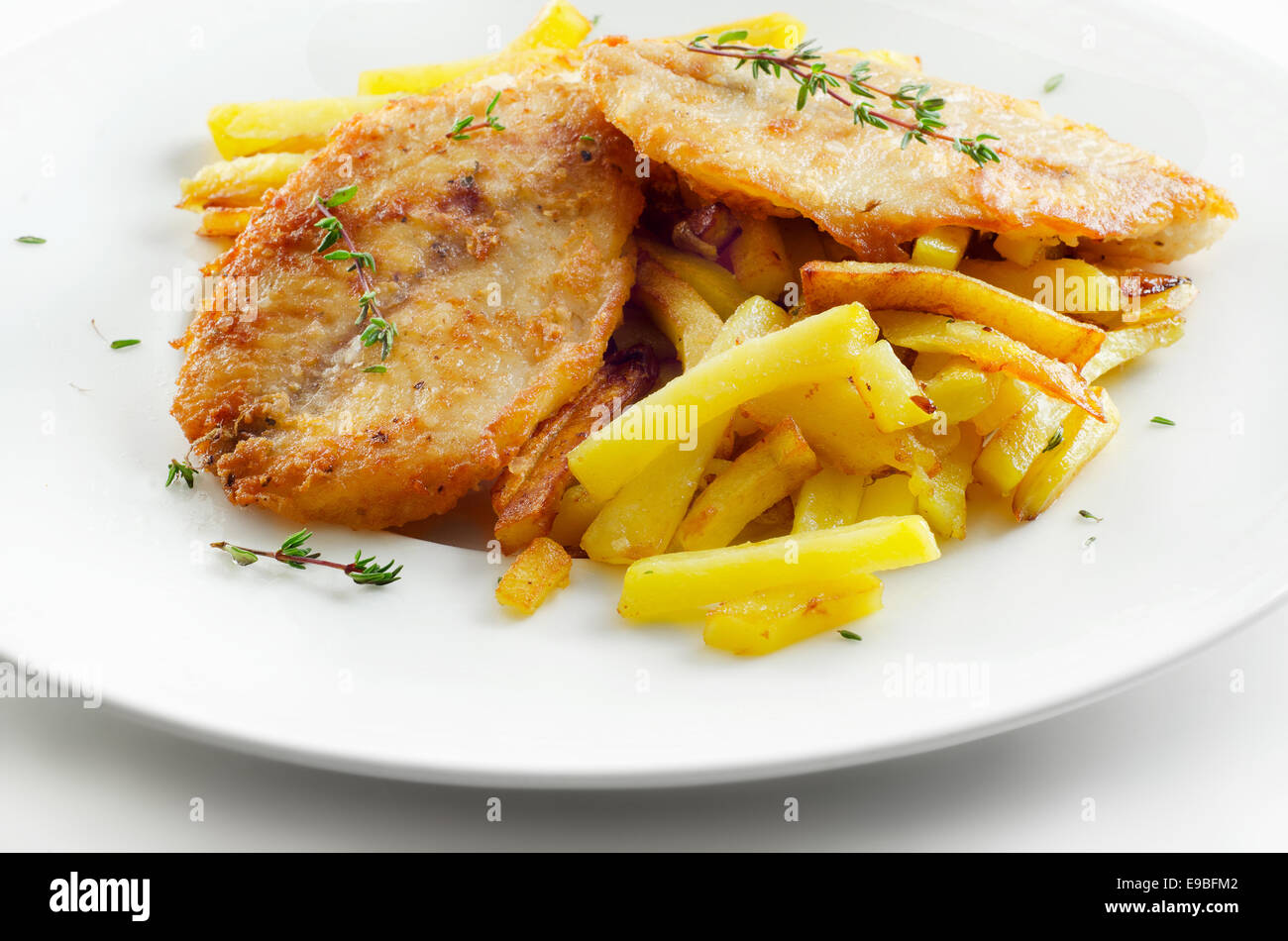 Fish &amp; chips Stockfoto