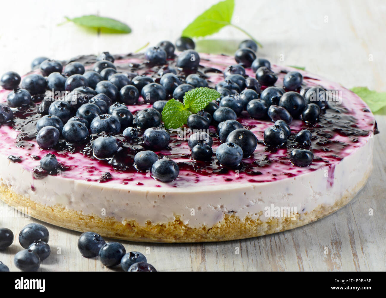 Käse-Käsekuchen Kuchen Stockfoto