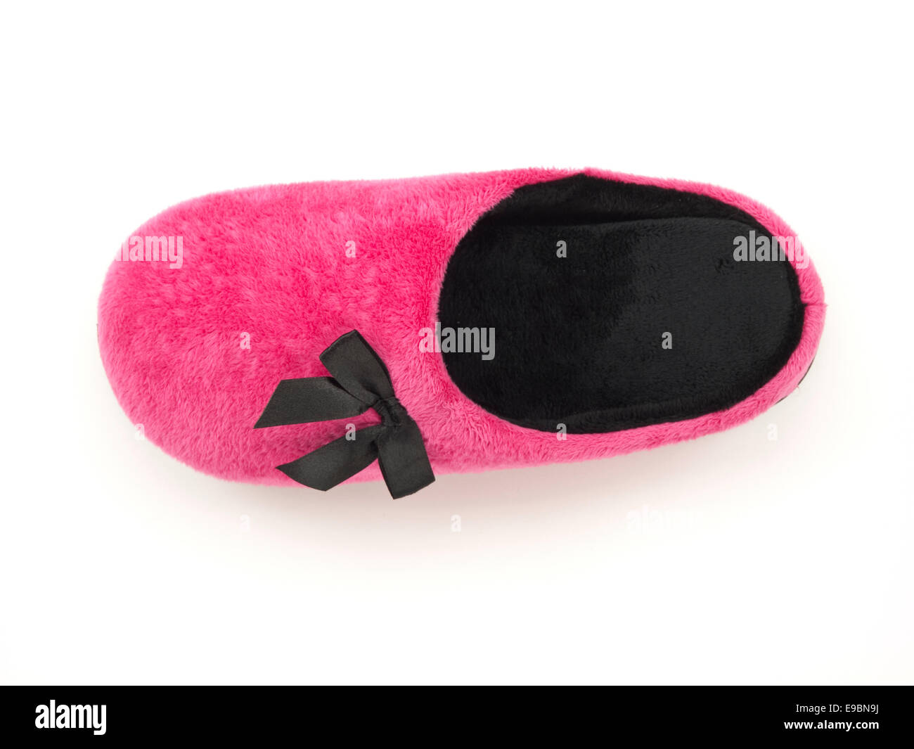 Die rosa Frau slipper Stockfoto