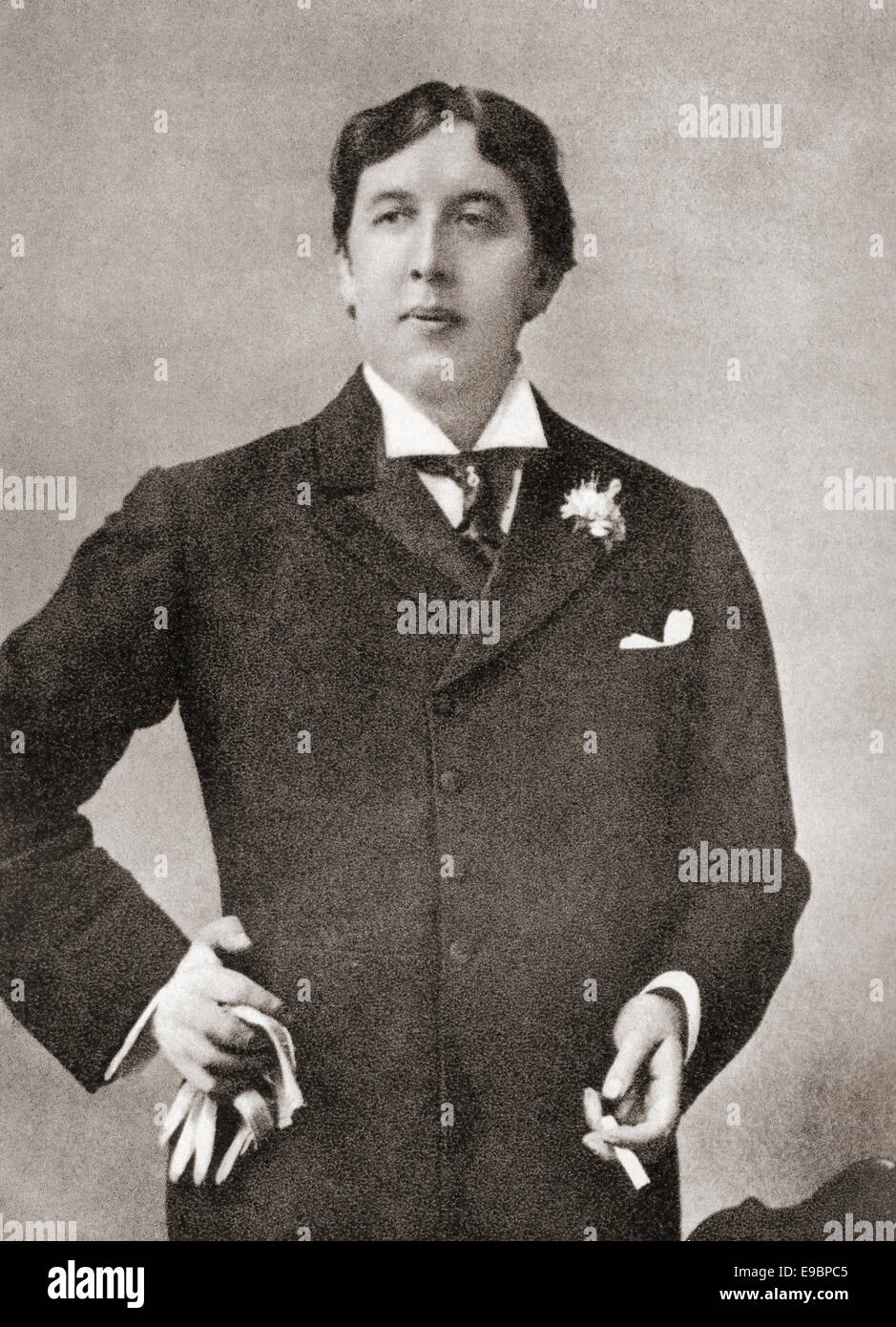Oscar Fingal O'Flahertie Wills Wilde, 1854 – 1900.   Irischer Schriftsteller und Dichter, hier im Jahre 1894 zu sehen. Stockfoto