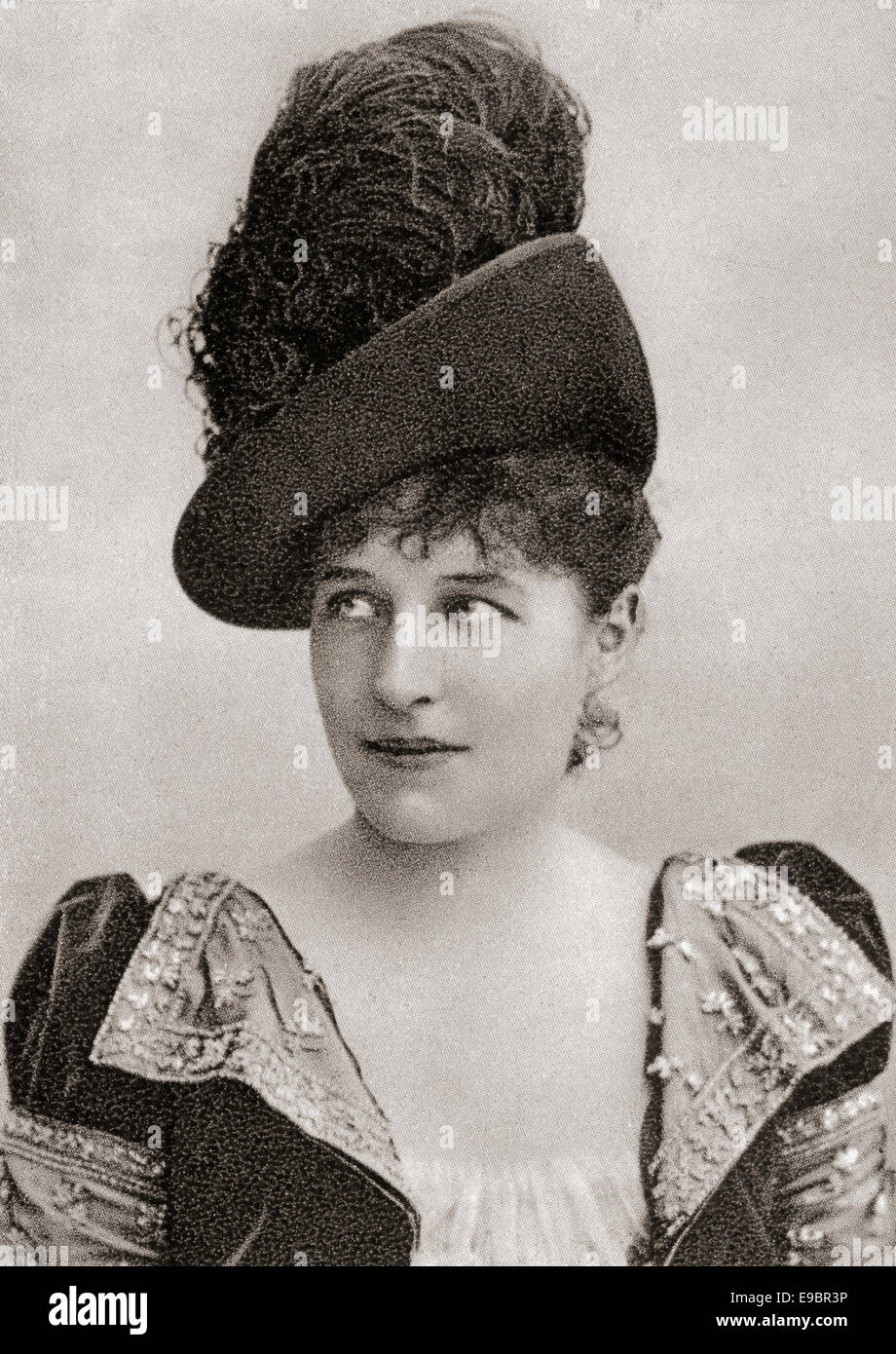 Lillie Langtry, buchstabiert 1853 – 1929, auch Lily Langtry, Emilie Charlotte Le Breton geboren. US-amerikanische Schauspielerin. Stockfoto