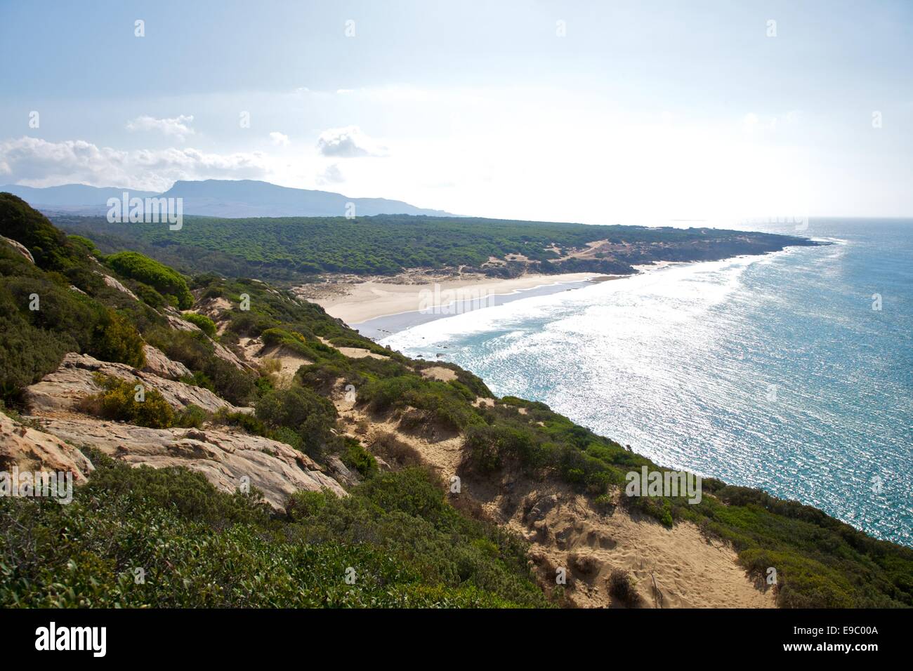 Cañuelo Strand neben Zahara de Los Atunes in Cadiz Andalusien Spanien Stockfoto