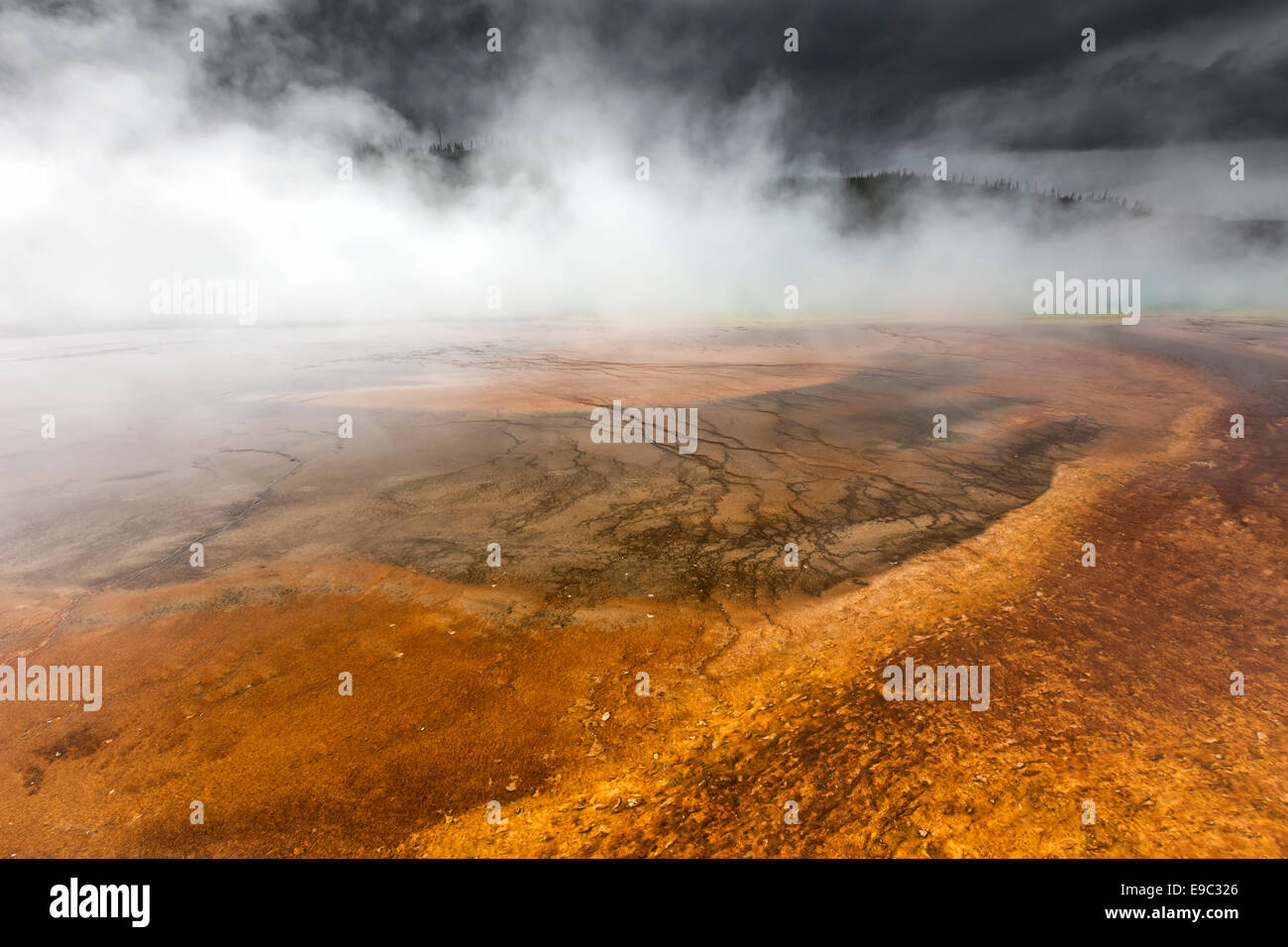 Grand Bildobjekte Frühling - Yellowstone-Nationalpark. Stockfoto