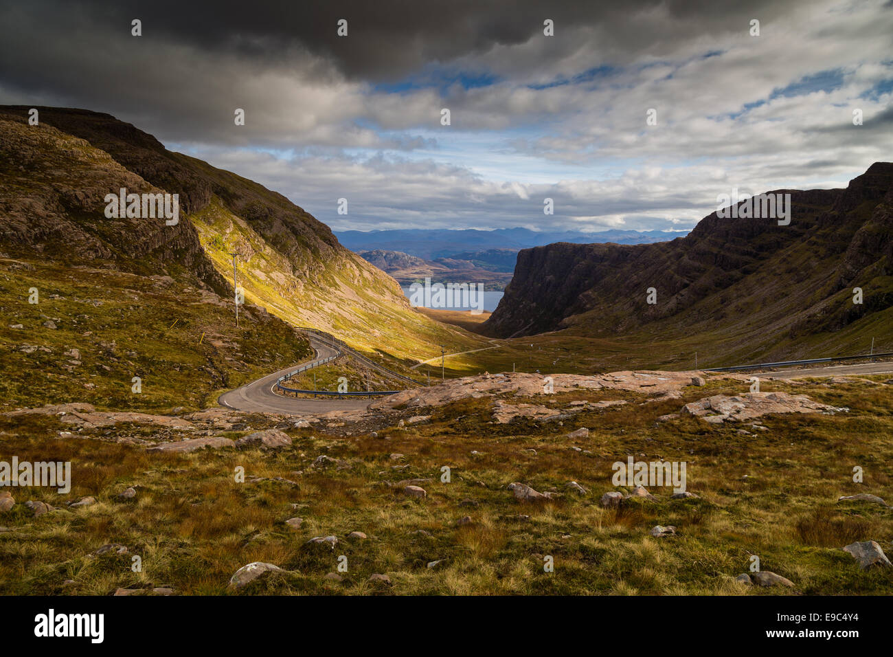 Bealach Na Ba, Schottisches Hochland - Applecross Stockfoto