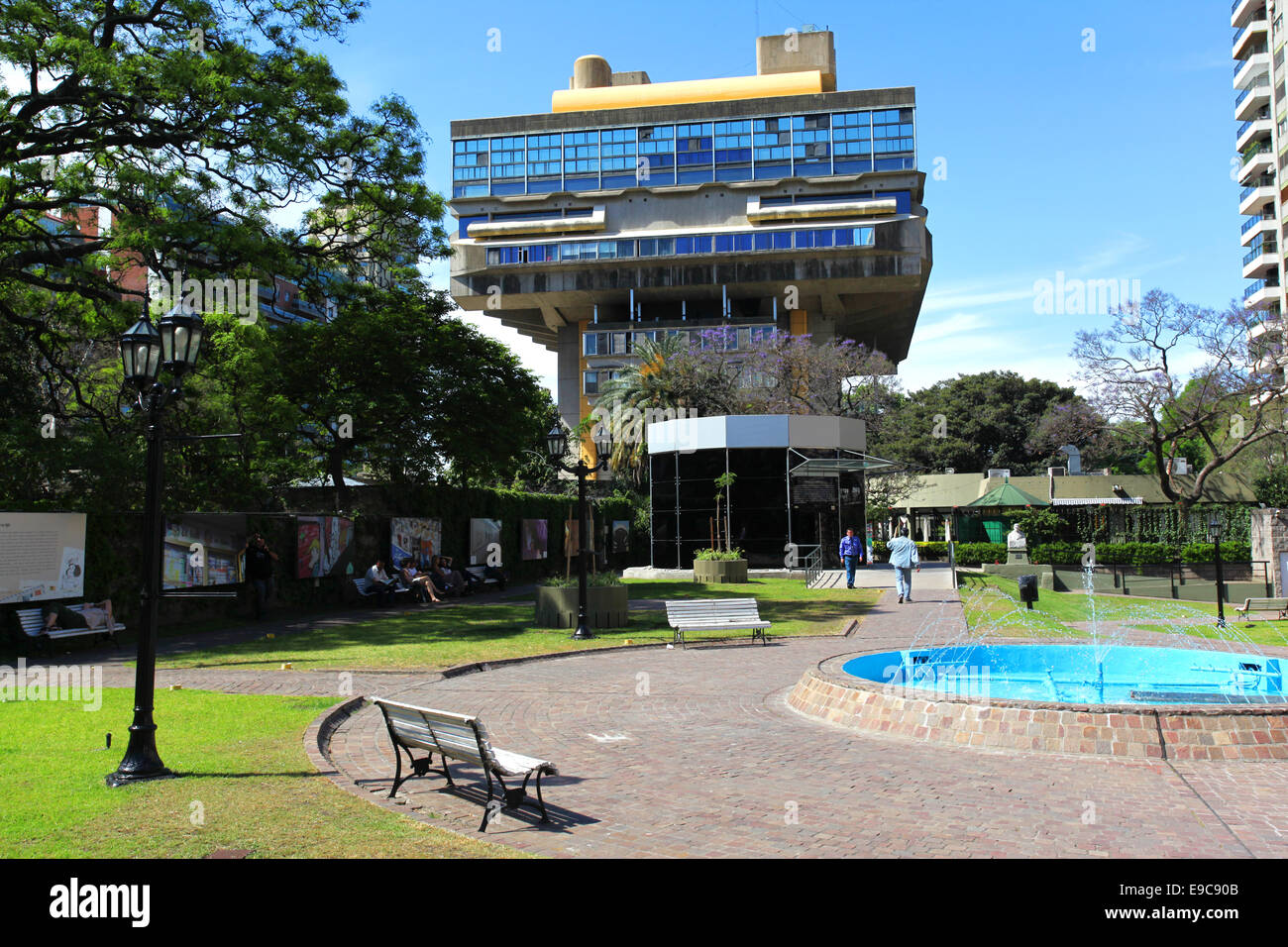 Die "Nationale Bibliothek der Argentinischen Republik'. Buenos Aires, Argentinien. Stockfoto