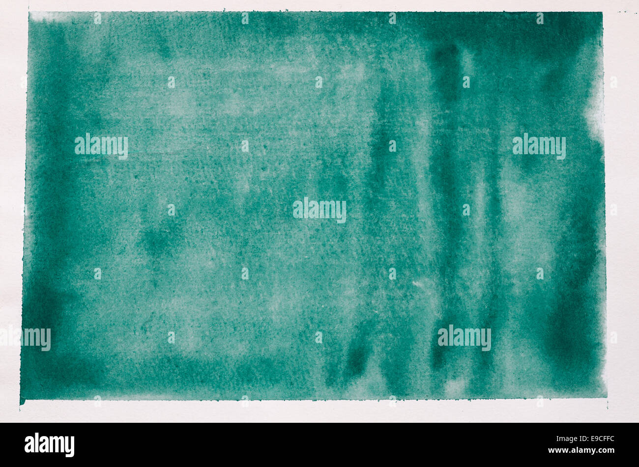 grünen Hintergrund der Aquarellmalerei Textur Stockfoto