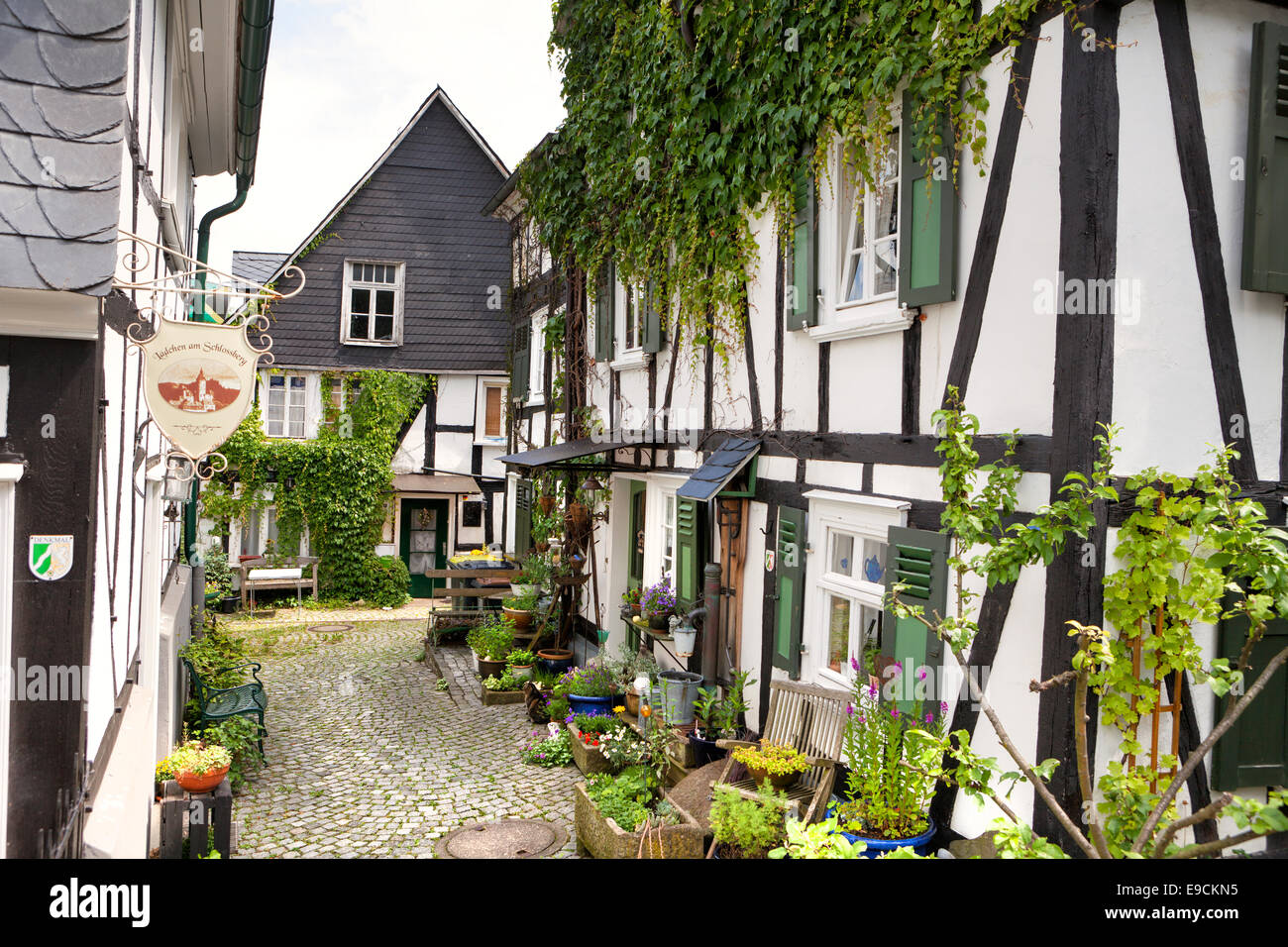 Historischer Stadtkern, Alter Flecken, Freudenberg, Siegerland Region, North Rhine-Westphalia, Deutschland, Europa Stockfoto