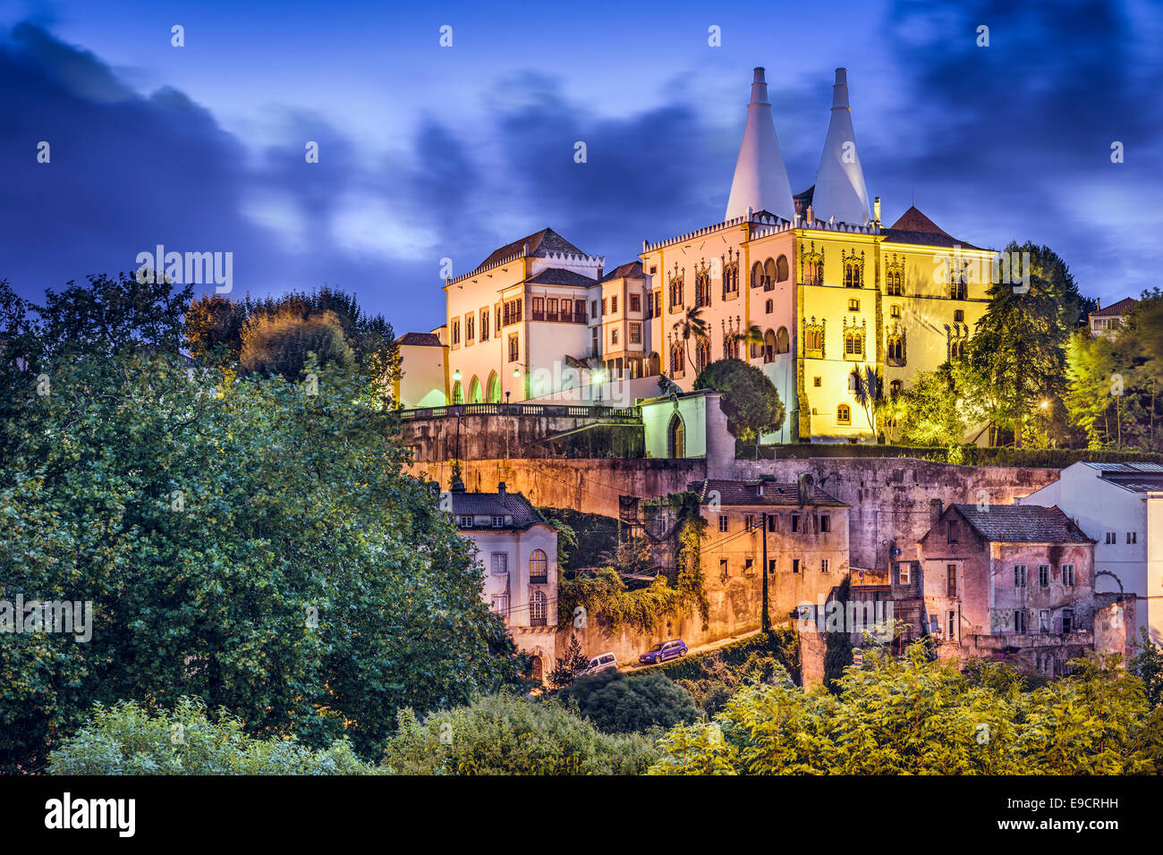 Sintra, Portugal im Nationalpalast von Sintra. Stockfoto