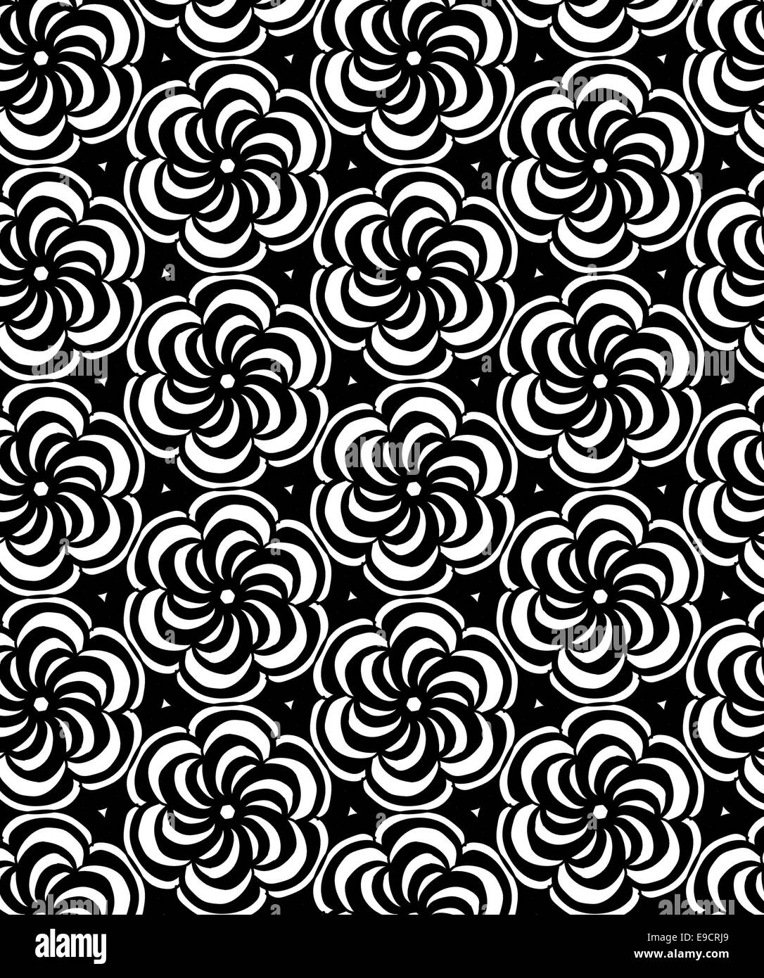 Abbildung der symmetrischen Design Tapete Stockfoto