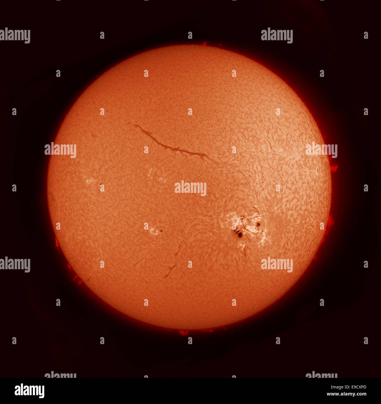 Sonnenfleck Ar2192 Stockfotos und -bilder Kaufen - Alamy