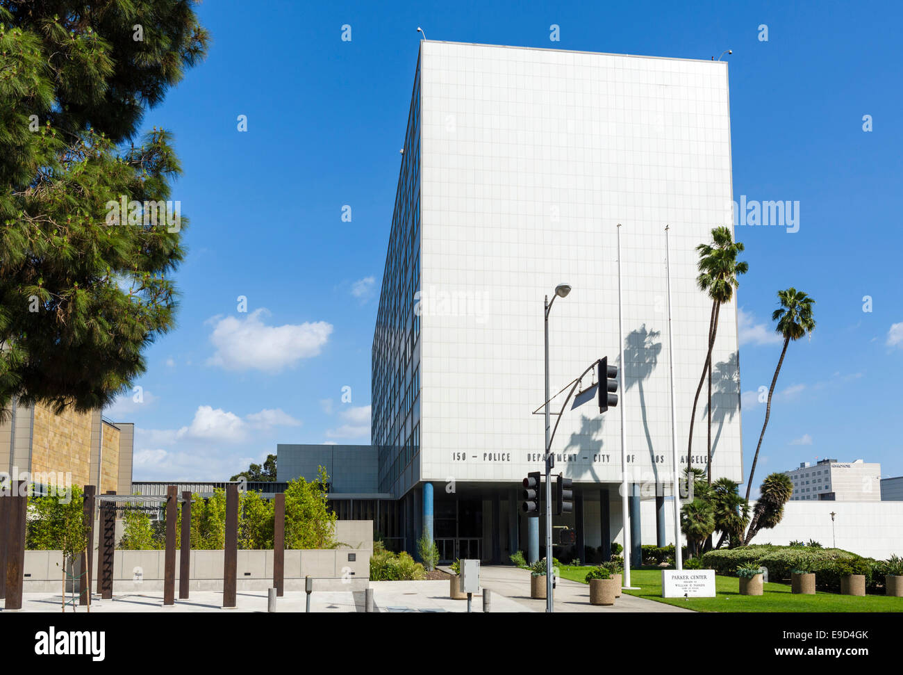 Parker-Center (bis 2009, Sitz des Los Angeles Police Department), N Los Angeles Street, Los Angeles, Kalifornien, USA Stockfoto
