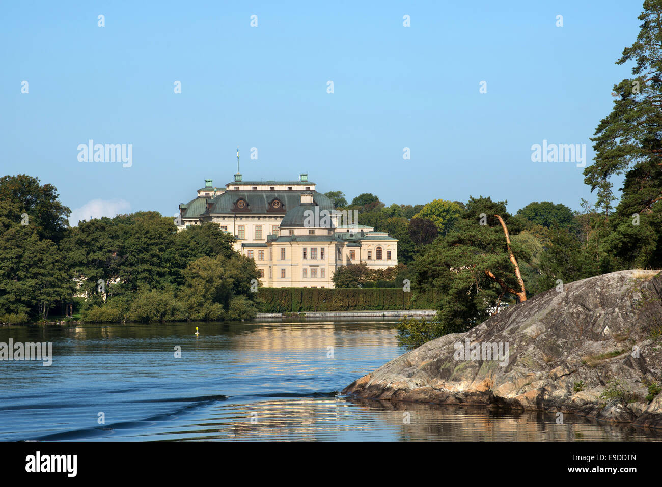 Drottningholm Palast-Theater außerhalb von Stockholm Schweden Europa Stockfoto