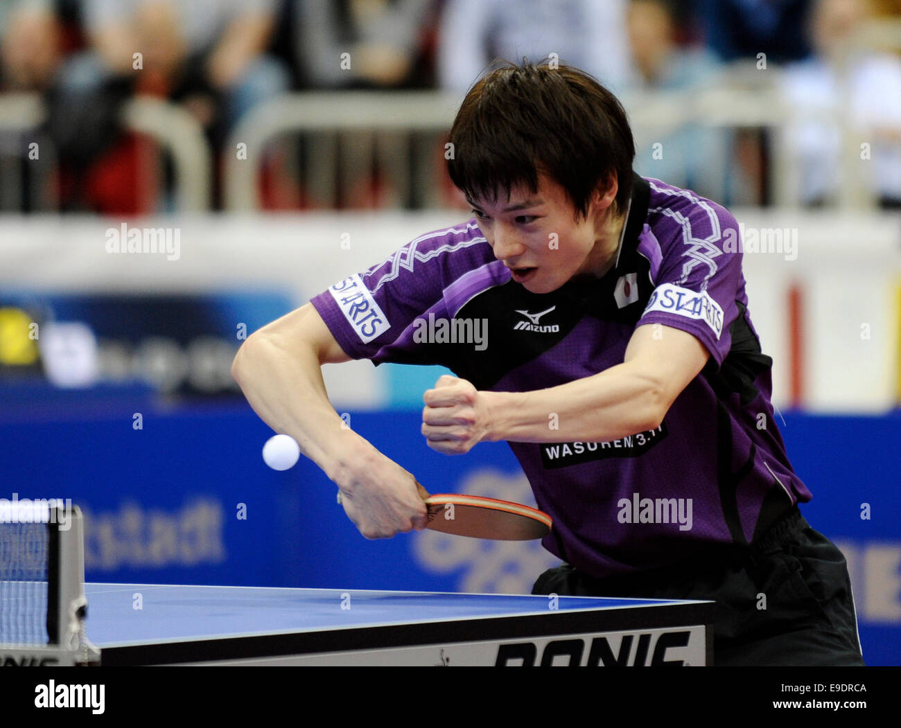 ISS Dome Düsseldorf. 25. Oktober 2014.  Table Tennis World Cup ISS Dome Düsseldorf 25.10.2014, Tischtennis Liebherr Herren Welt Cup Kenta Matsudaira (JPN) Credit: Kolvenbach/Alamy Live-Nachrichten Stockfoto