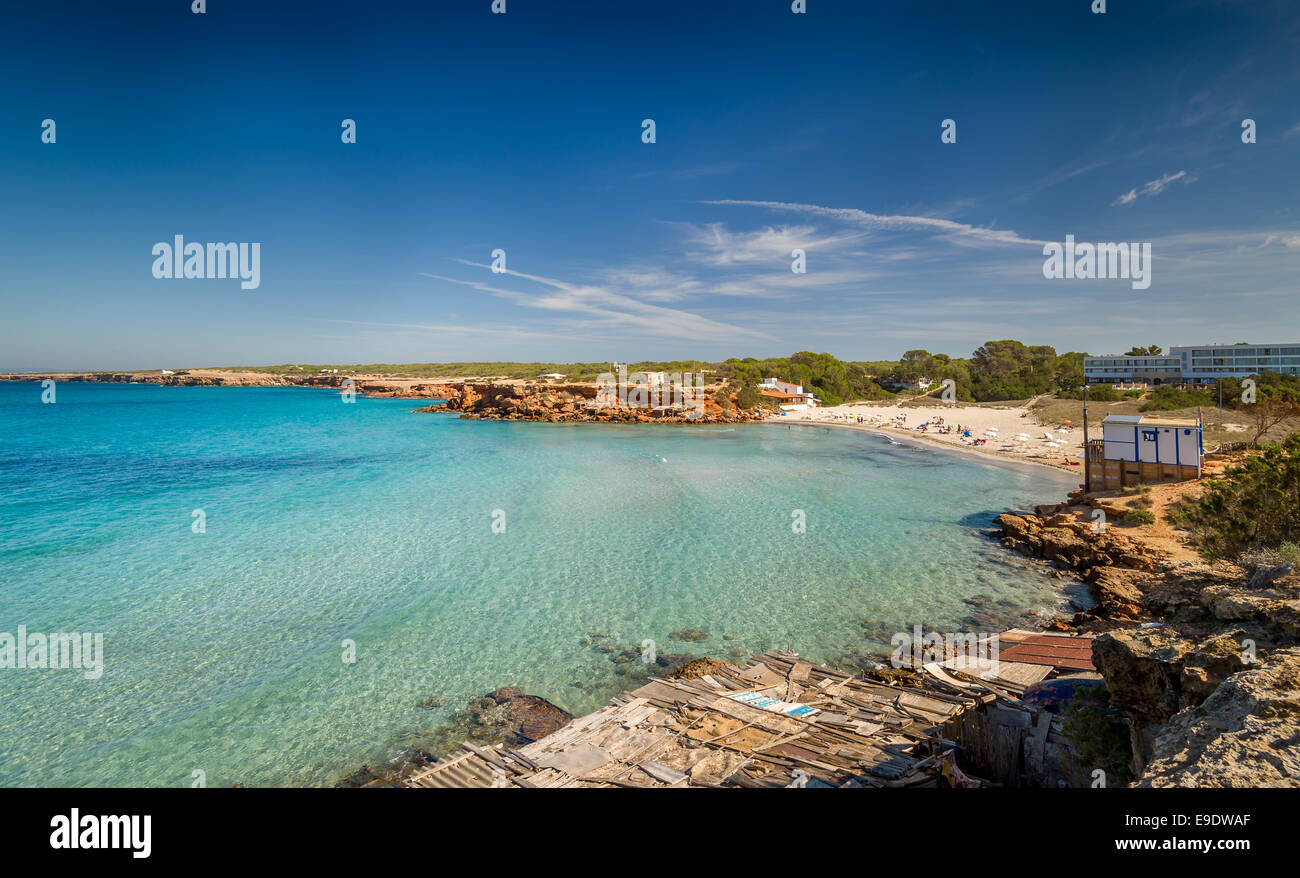 Cala Saona beach Stockfoto