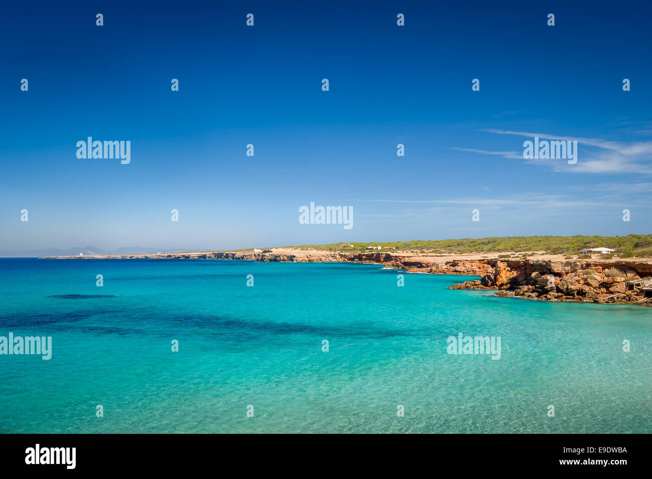 Cala Saona beach Stockfoto