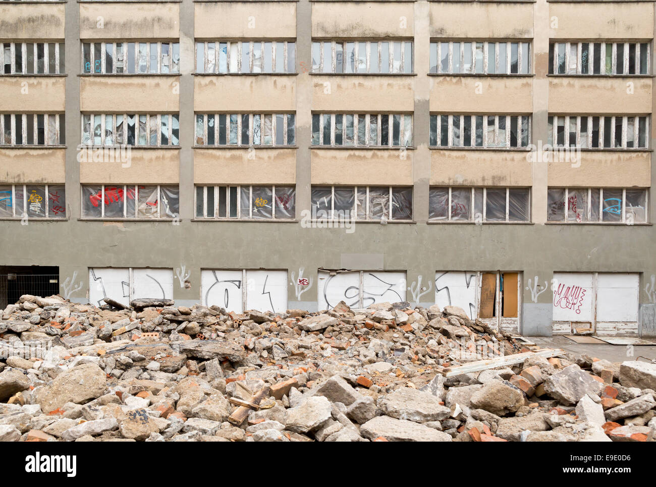 Prora - ehemalige "Kraft durch Freude" (Kraft Durch Freude / KdF) Nazi-Ferienanlage Gebäude Komplex - Prora, Rügen, Deutschland, Eu Stockfoto