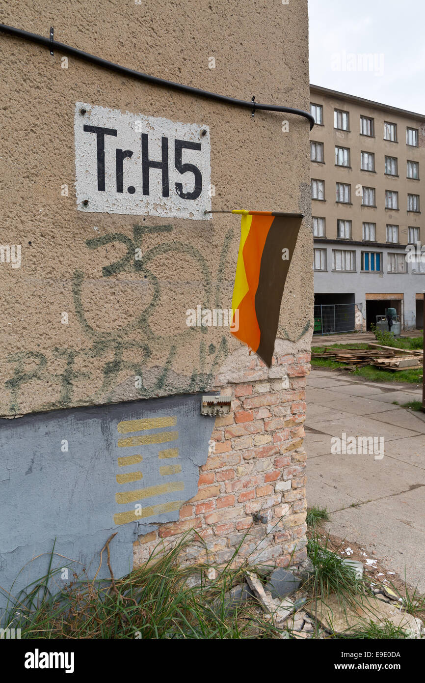 Prora - ehemalige "Kraft durch Freude" (Kraft Durch Freude / KdF) Nazi-Ferienanlage Gebäude Komplex - Prora, Rügen, Deutschland, Eu Stockfoto