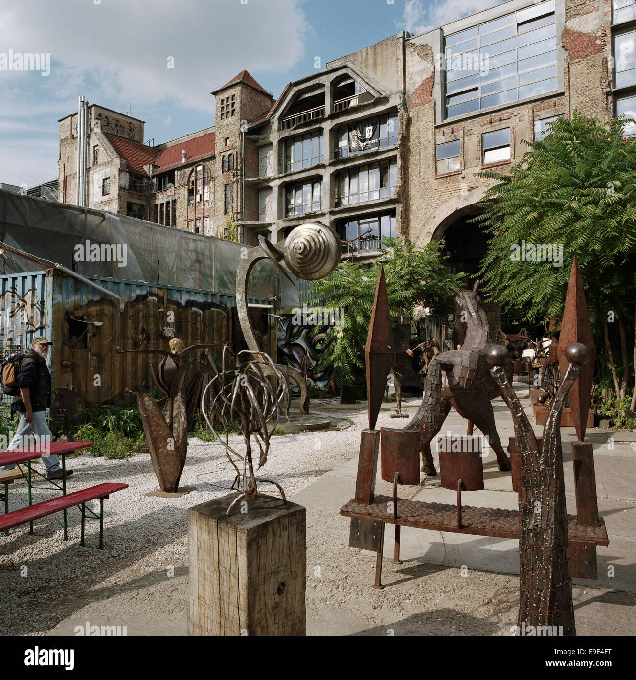Berlin. Deutschland. Tacheles Kunsthaus in der Oranienburger Straße. Stockfoto