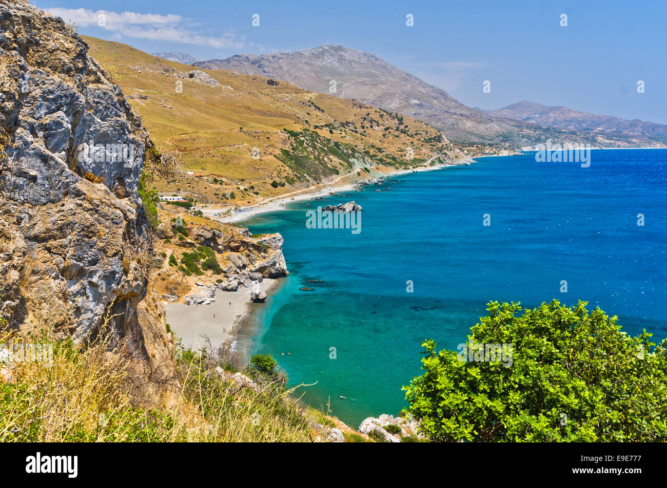 Südküste von Kreta Insel in der Nähe von Preveli Kloster Stockfoto