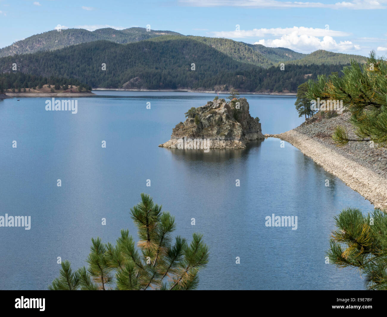 See Pactola in South Dakota Black Hills, USA Stockfoto