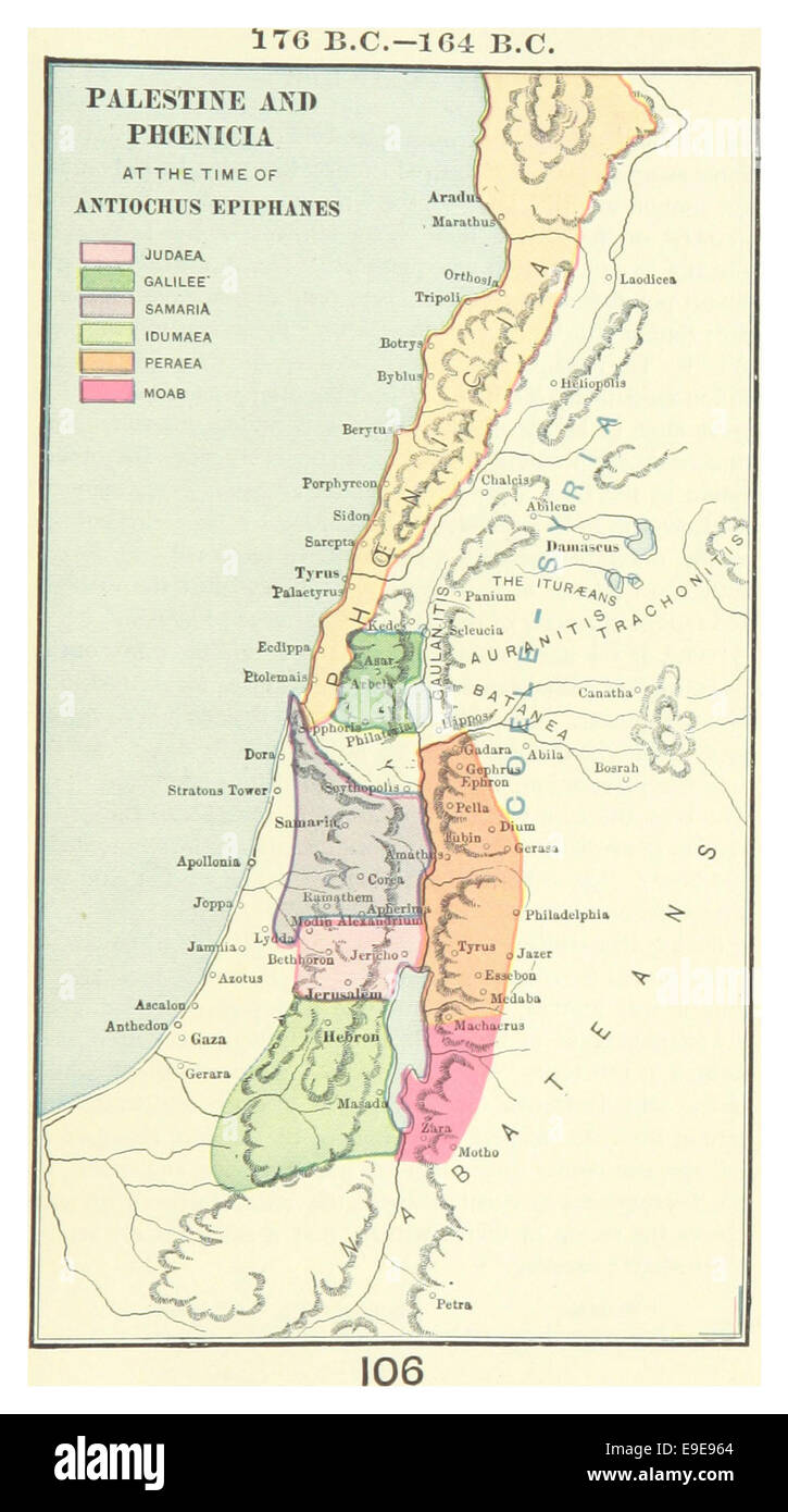 MACCOUN(1899) p141 176 v. Chr.-164 v. Chr. Palästina und PHÖNIZIEN, an die Zeit des ANTIOCHUS EPIPHANES Stockfoto