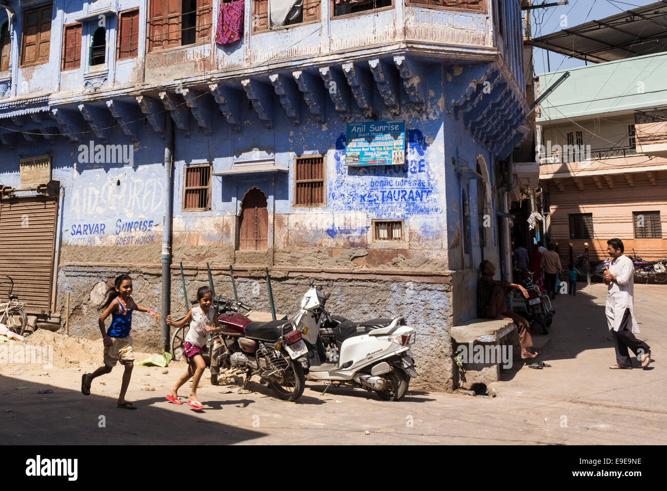 Straßen von Jodhpur, Rajasthan, Indien Stockfoto