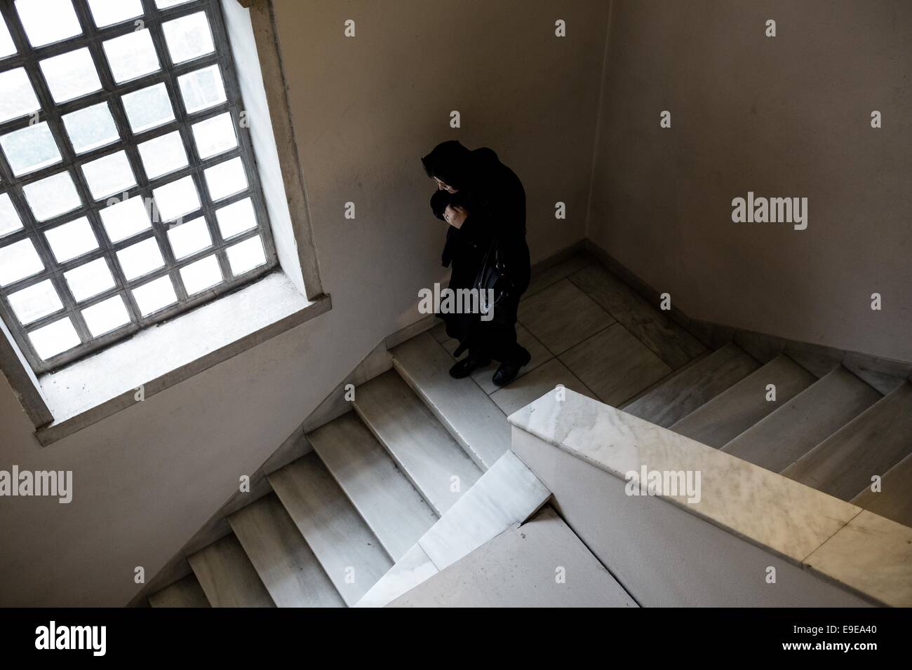 Thessaloniki, Griechenland. 26. Oktober 2014. Verherrlichung Zeremonie in der Kirche Saint Demetrius der Patron Saint of Thessaloniki, Griechenland am 26. Oktober 2014. Bildnachweis: Konstantinos Tsakalidis/Alamy Live-Nachrichten Stockfoto