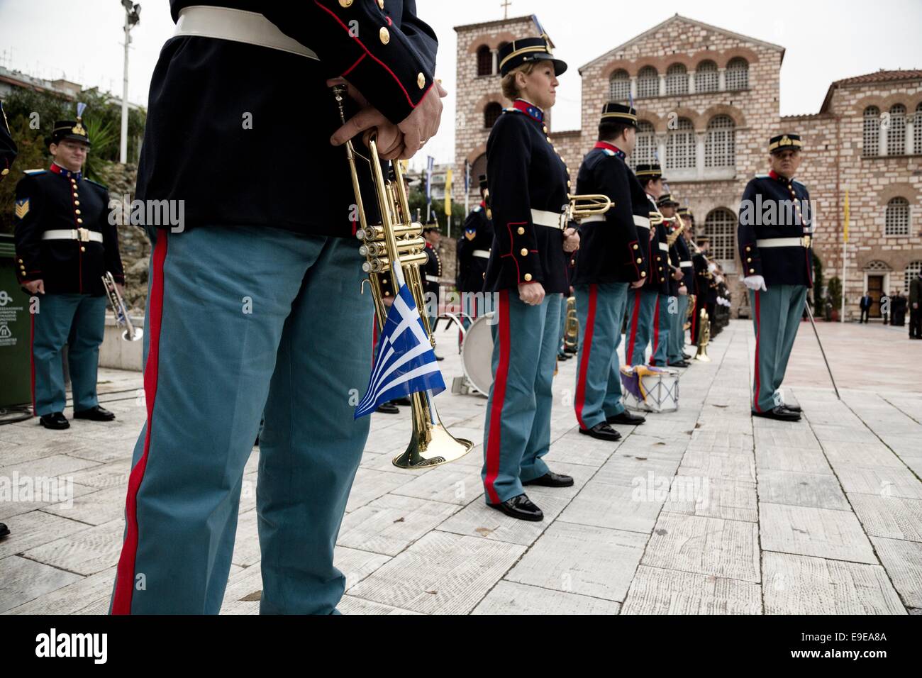 Thessaloniki, Griechenland. 26. Oktober 2014. Verherrlichung Zeremonie in der Kirche Saint Demetrius der Patron Saint of Thessaloniki, Griechenland am 26. Oktober 2014. Bildnachweis: Konstantinos Tsakalidis/Alamy Live-Nachrichten Stockfoto