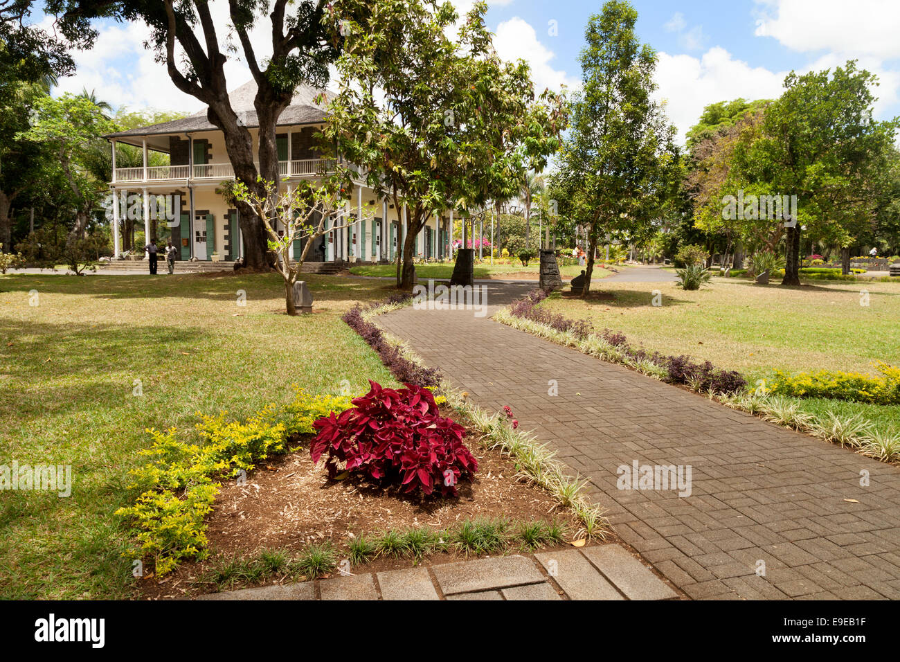 Der Sir Seewoosagur Ramgoolam Botanical Gardens, Pamplemousses, Mauritius Stockfoto