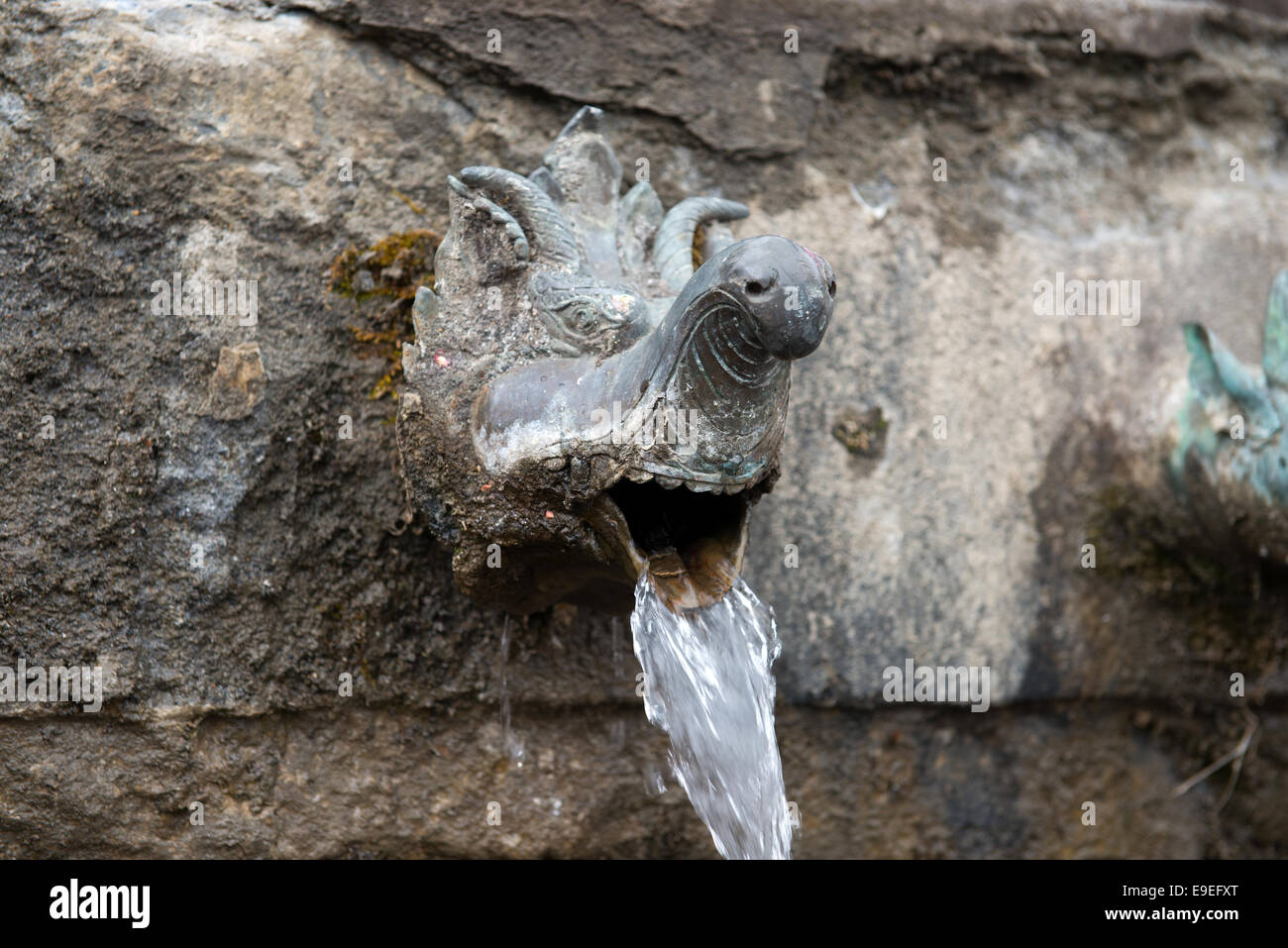 Mukthinath Tempel auf einem Annapurna Circuit - trek beliebtesten Touristen im Himalaya Gebirge massiv in Nepal. Stockfoto