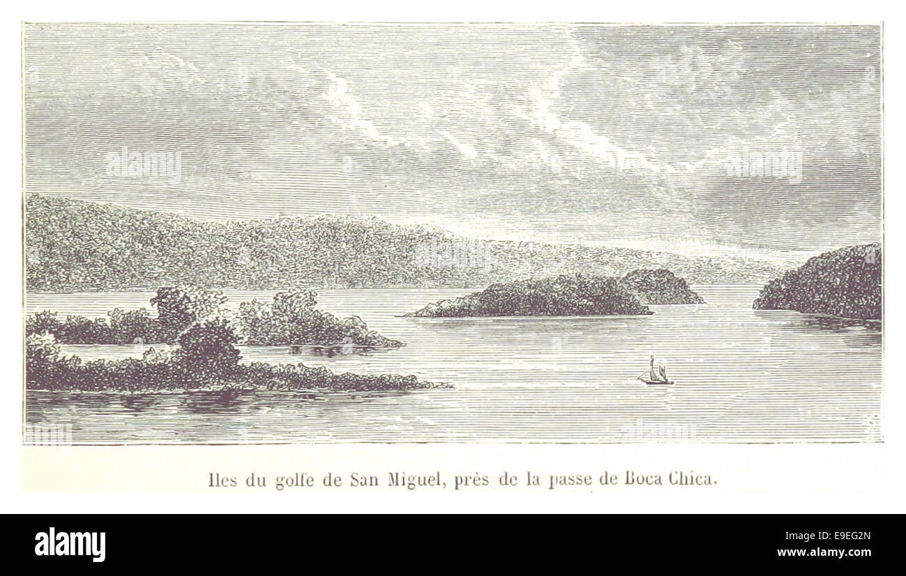 Seite 075 der Veröffentlichung „Le Canal de Panama“ von 1866 zeigt eine historische Illustration oder Karte, die mit dem Bau des Panamakanals zusammenhängt und die frühen Bemühungen und geografischen Details des Projekts Mitte des 19. Jahrhunderts erfasst. Stockfoto